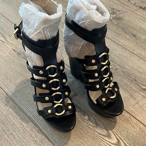 Michael Kors Black Wedges size 7M